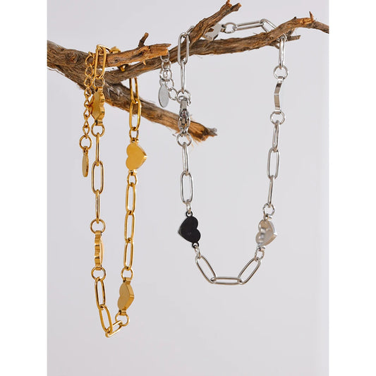 Carrie Heart Chain Bracelet