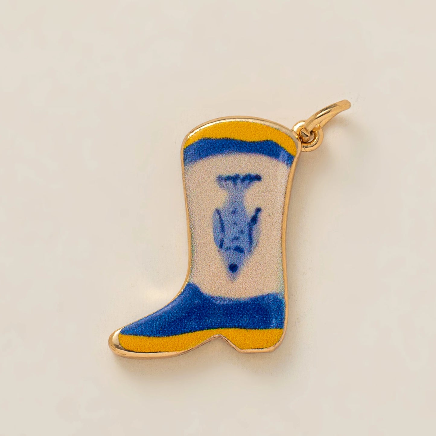 Purple Sunshine Cowboy Boot Pendant