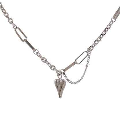 Rosa Chunky Heart Pendant Necklace