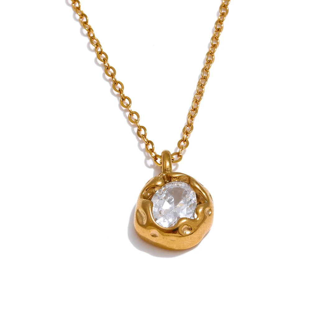 Britney Crystal Pendant Necklace