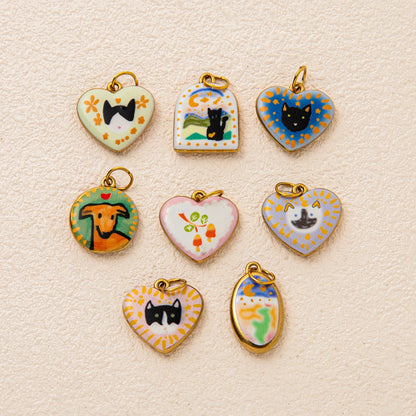 Gold Plated Dog Pet Pendant