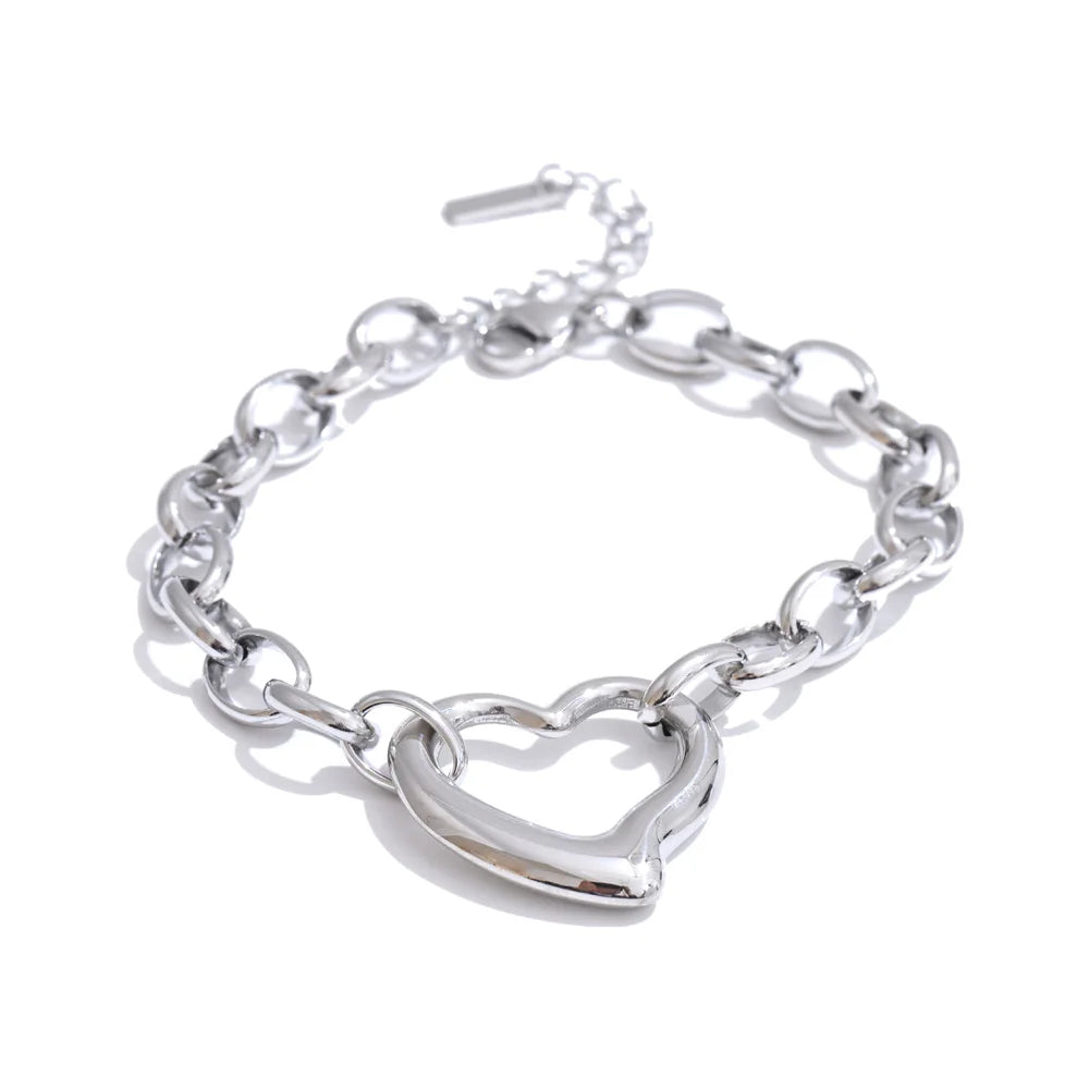 Samantha Heart Chain Bracelet