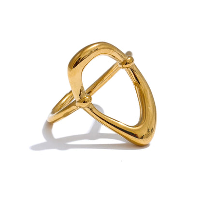 Felicity Hollow Oval Ring