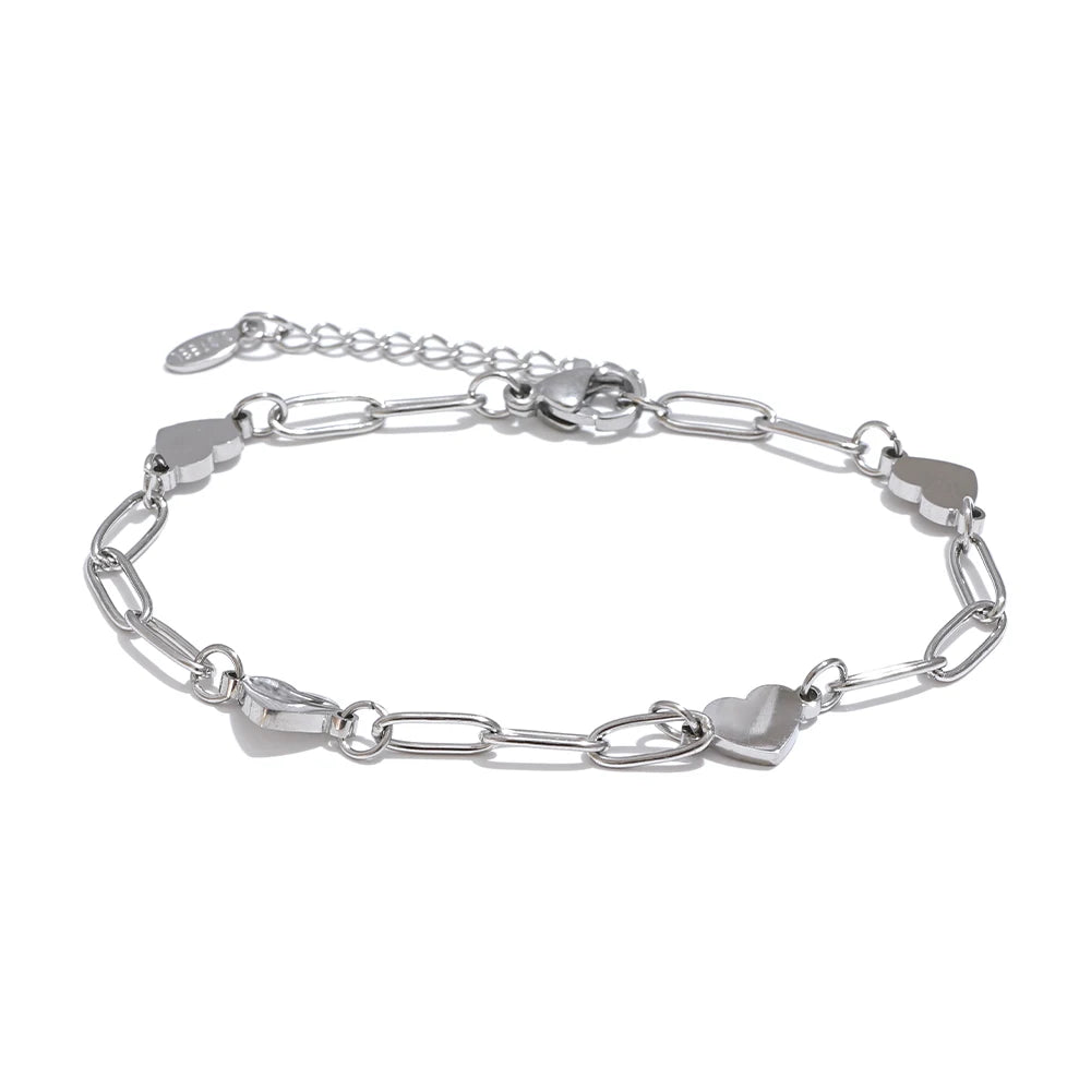 Carrie Heart Chain Bracelet