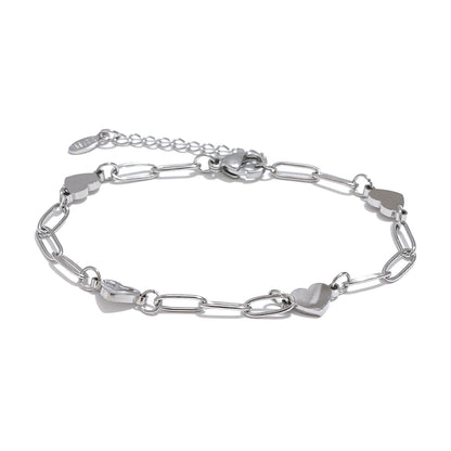 Carrie Heart Chain Bracelet