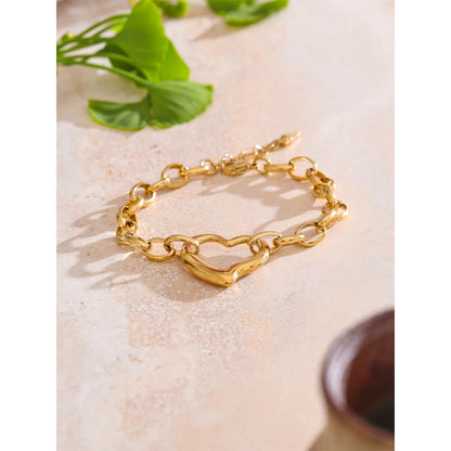 Samantha Heart Chain Bracelet