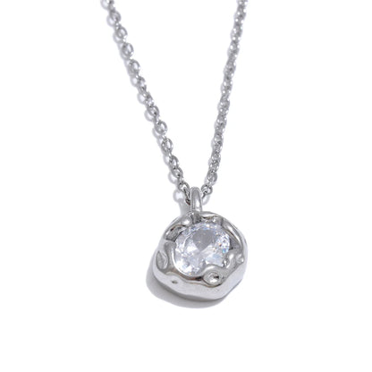 Britney Crystal Pendant Necklace