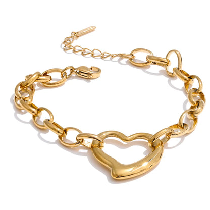 Samantha Heart Chain Bracelet