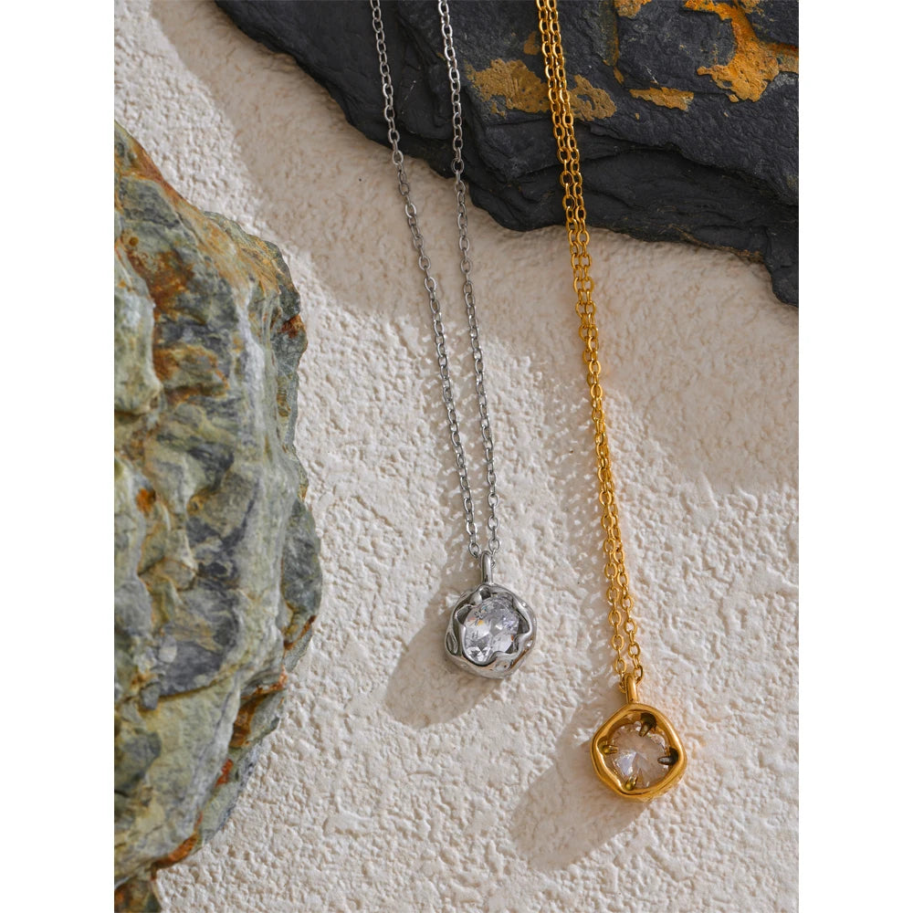 Britney Crystal Pendant Necklace
