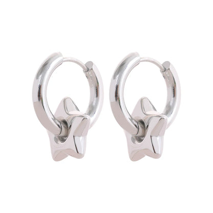 Emma Star Moon and Heart Huggie Earrings
