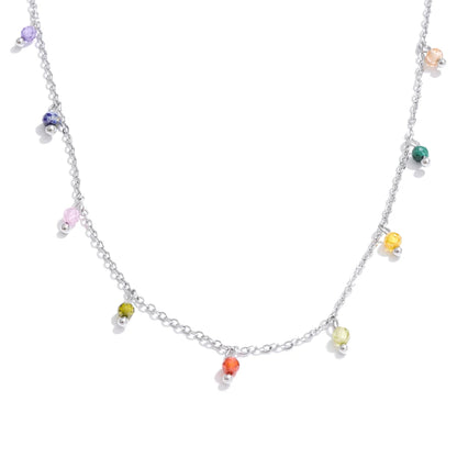 Cassie Rainbow Bed Droplet Necklace