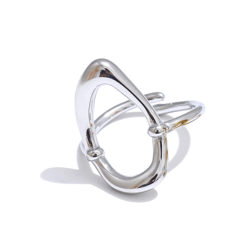 Felicity Hollow Oval Ring