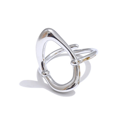 Felicity Hollow Oval Ring
