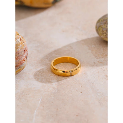 Bree Gold Crystal Ring