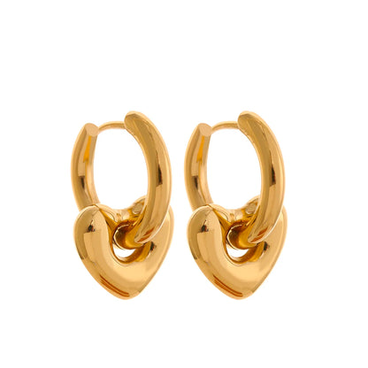 Emma Star Moon and Heart Huggie Earrings