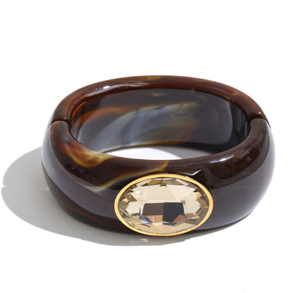 Winnie Resin Crystal Bangle