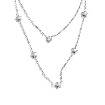 Jasmine Star Double Layer Necklace