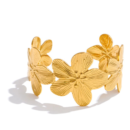 Orla Gold Flower Bangle