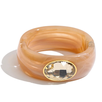 Winnie Resin Crystal Bangle