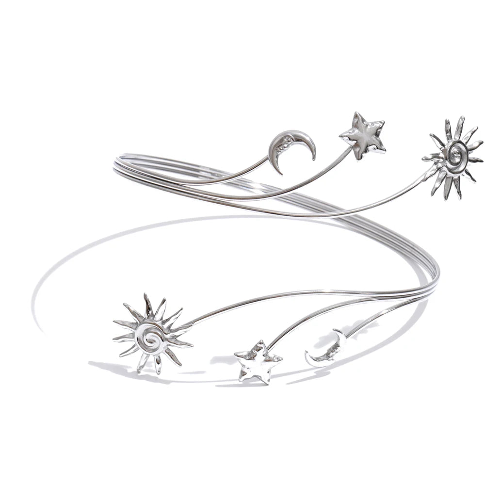 Luna Star Moon and Sun Arm Cuff