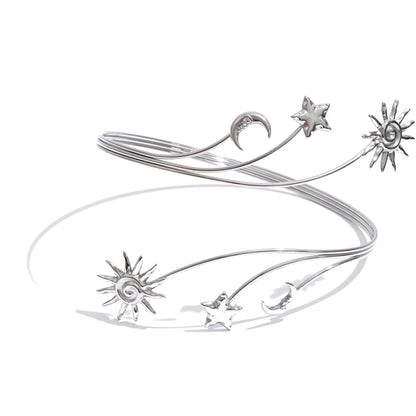 Luna Star Moon and Sun Arm Cuff