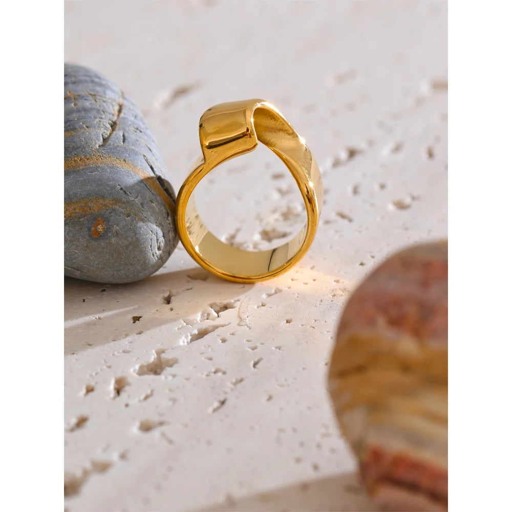 Phoebe Gold Geometric Ring