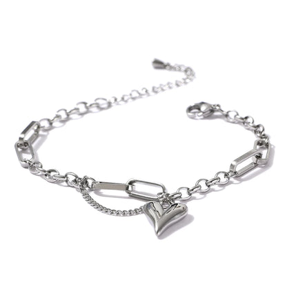 Rosa Chunky Heart Pendant Necklace