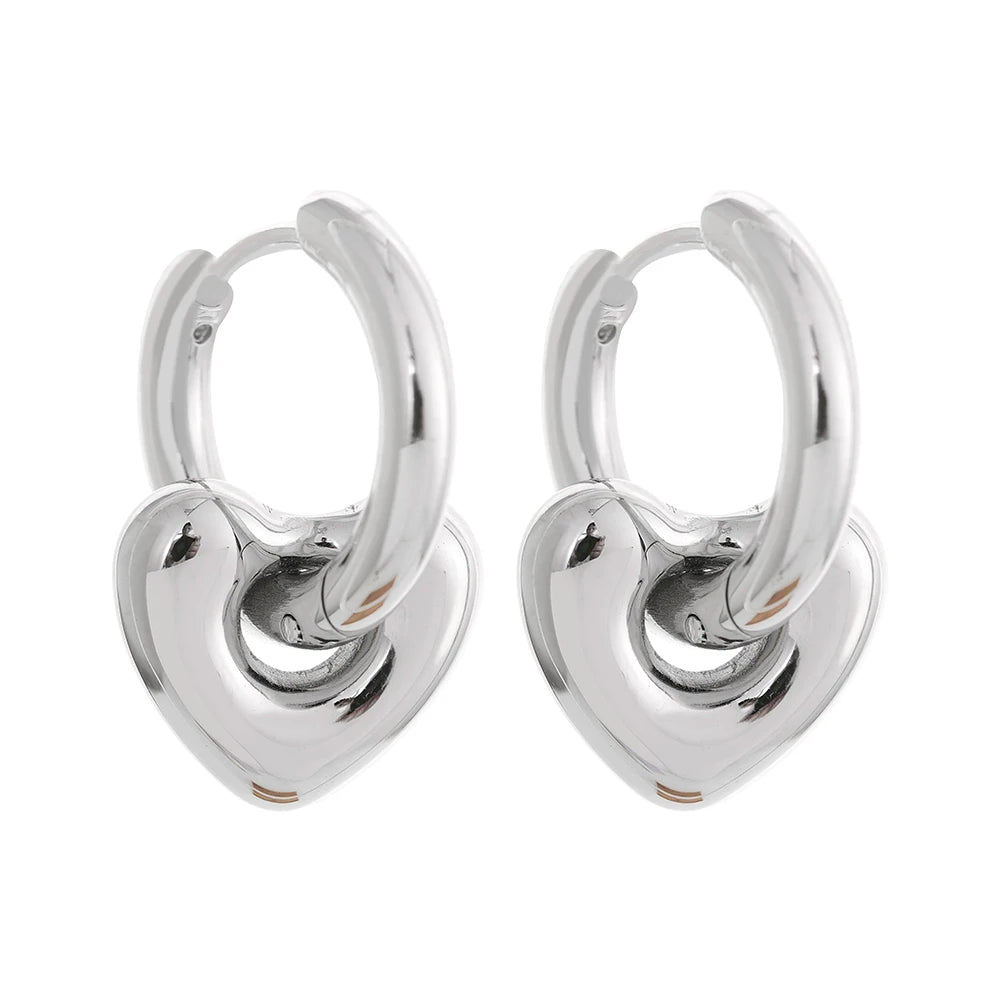 Emma Star Moon and Heart Huggie Earrings